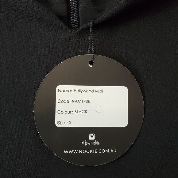 REVOLVE x Nookie Strappy Black Hollywood Pin Up Bodycon Midi Dress - Picture 5 of 6